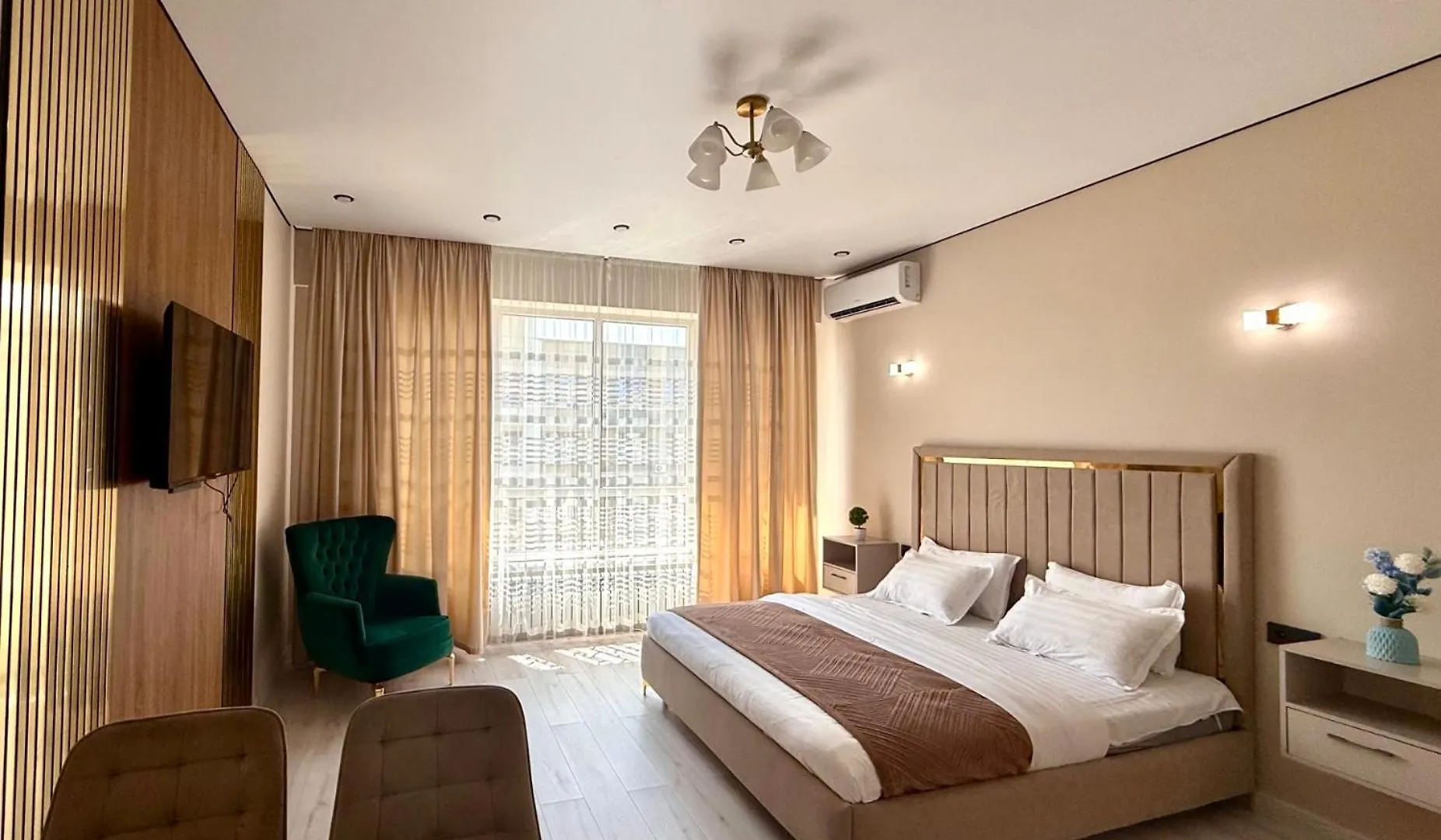 Apartmán Newest Meridian Residence 105 & Drinking Water As A Gift Almaty